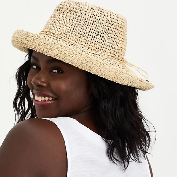 🛑Sale🛑 Torrid NATURAL STRAW CRUISER HAT - Picture 3 of 3